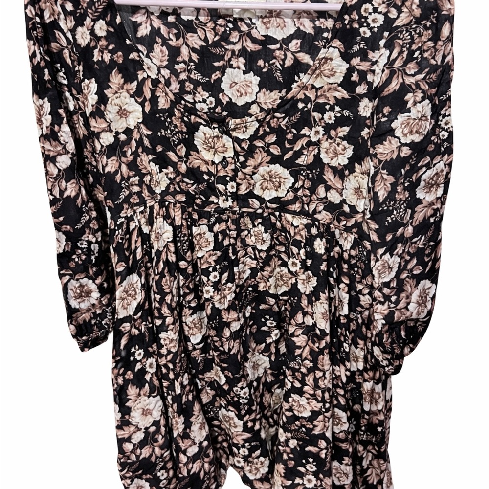 Ralph Lauren Denim & Supply Floral Babydoll Dress Boho Peasant Small